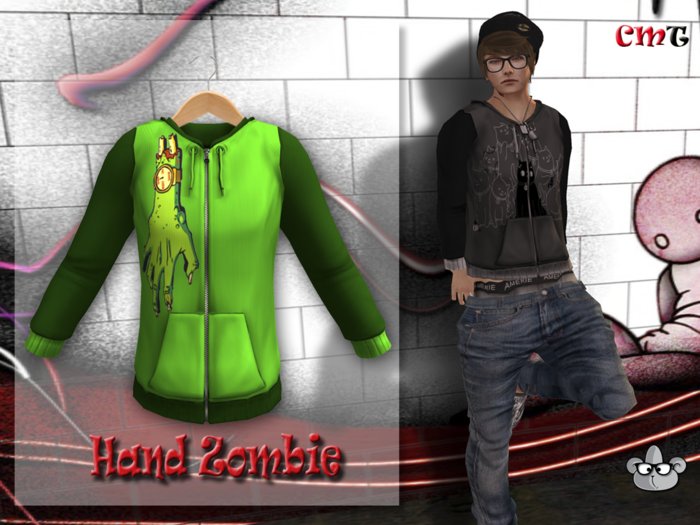 .::[NerdMonkey*Clothes] [Hoody Hand Zombie]::. 