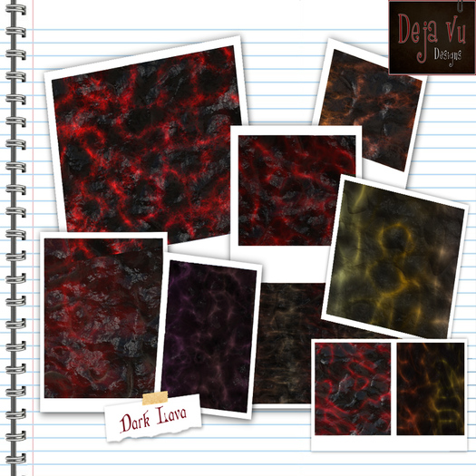 Dark Lava Texture Set