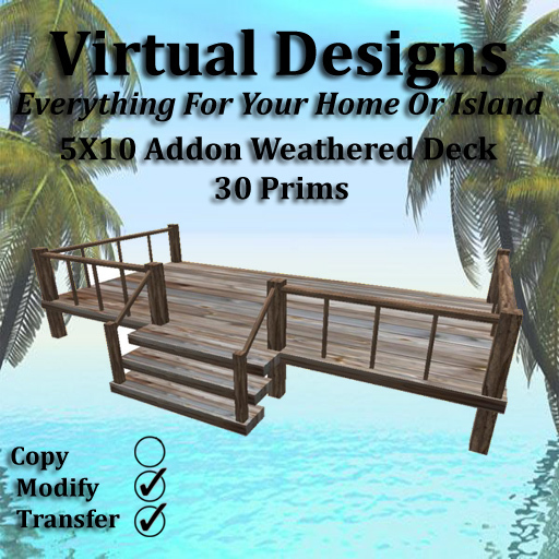 5X10 Addon Weathered Deck