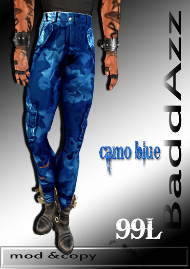 Blue Camo Pants