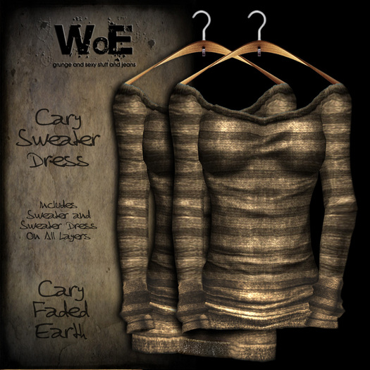 :. WoE .: Cary Sweater/Dress (Earth Faded)
