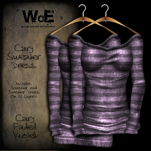 :. WoE .: Cary Sweater/Dress (Violet Faded)