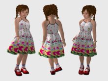 Kids summer floral beauty dress