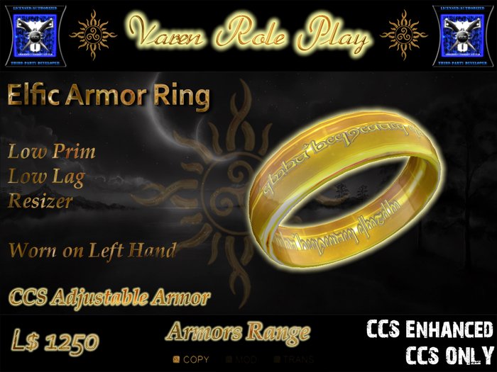 *CCS Enhanced* Varen Elfic Armor Ring