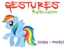 RAINBOWDASH_My L. Pony (5 gestures)