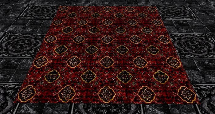 Victorian/Oriental Rug Burgundy