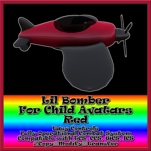 Lil Bomber Red - For Child and Tiny Avatars