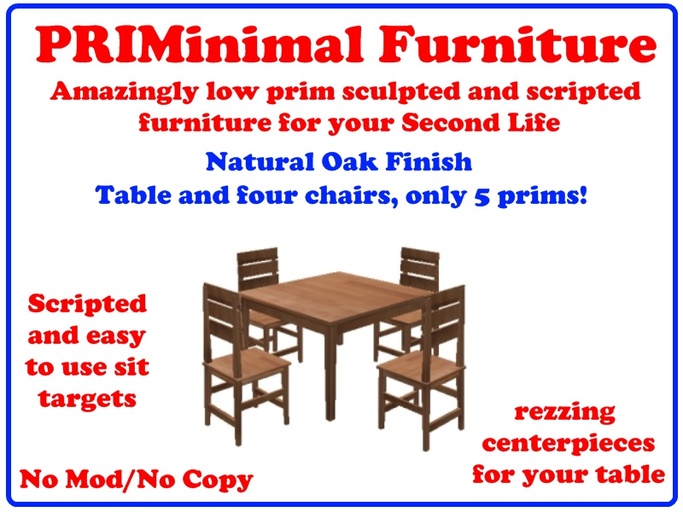 PRIMinimal Wooden Table  (Oak)