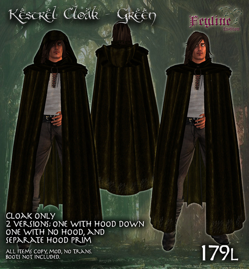 *FF* Kestrel Cloak Green