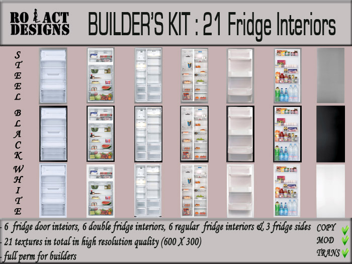..::RO!ACT::..DESIGNS 21 Fridge Interior Textures