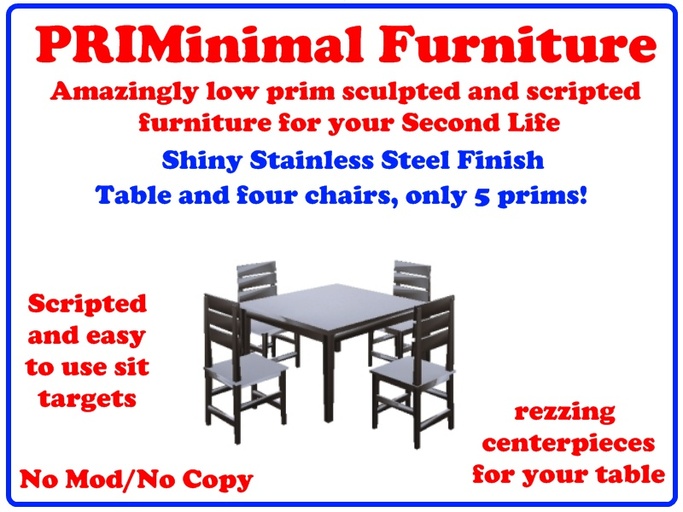 PRIMinimal Steel Table (Stainless)