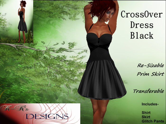 CrossOver Dress Black