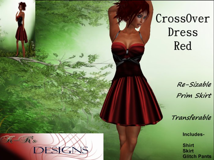 CrossOver Dress Red