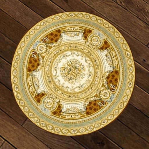 Rug Round Royal Gold Boxed