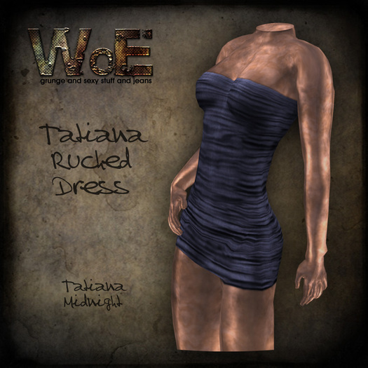 :. WoE .: Tatiana Ruched Dress (Midnight)