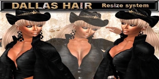 EdelStore  western woman hair " Dallas " blond  (Resizable)incl. hat / western / cowgirl / girl / fe
