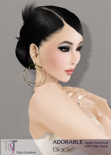 TuTy's ADORABLE Updo hairstyle - Black