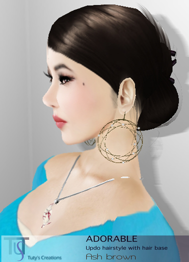 TuTy's ADORABLE Updo hairstyle - ASH BROWN