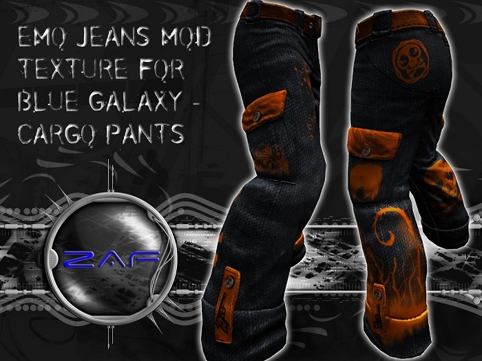 Emo Orange Jean mod