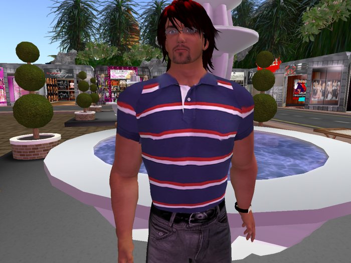 -STRIPED- POLO SHIRT (T)