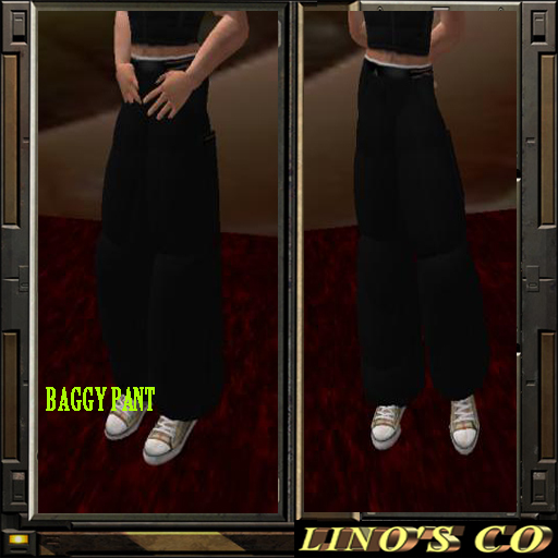 baggy pant black BOX
