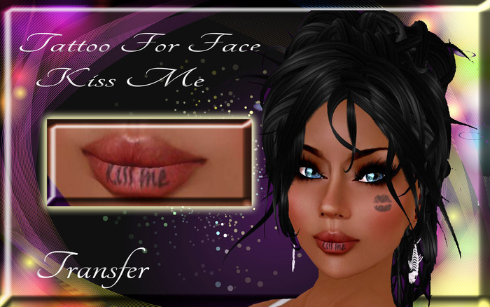 LSR -  Tattoo For Face Kiss Me