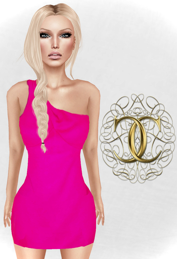 [Cavalieri]-Socialite Dress- Neon Pink