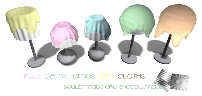 Full Perm Lamps with Cloths (bx)