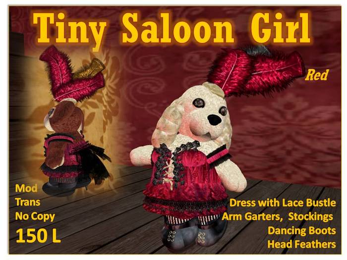 Tiny Saloon Girl Red 