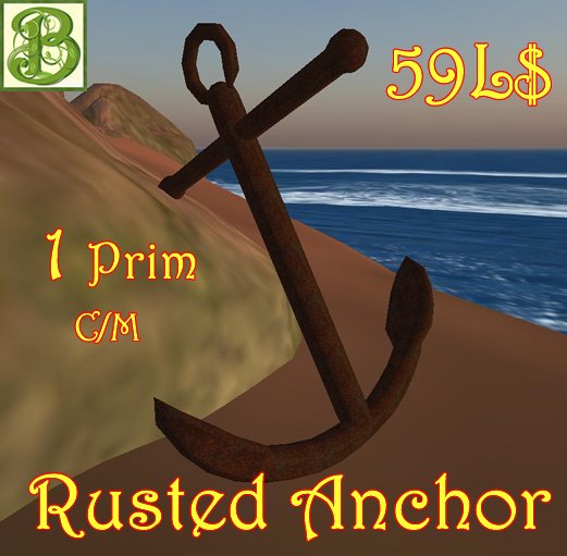 Rusted Anchor - 1 prim