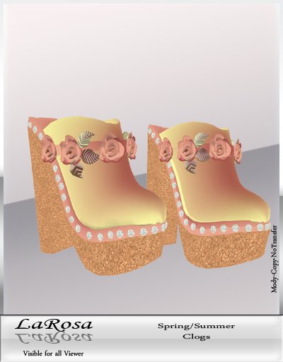 LaRosa Shoes Jewelry Clogs Roses Sun 