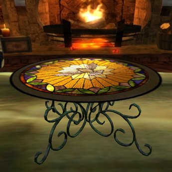 stained glass tables