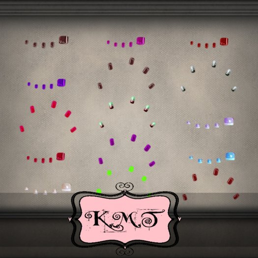 .:::K,M,T:::.Skin Makeup Creators Finger&Toenail Set Of 46 