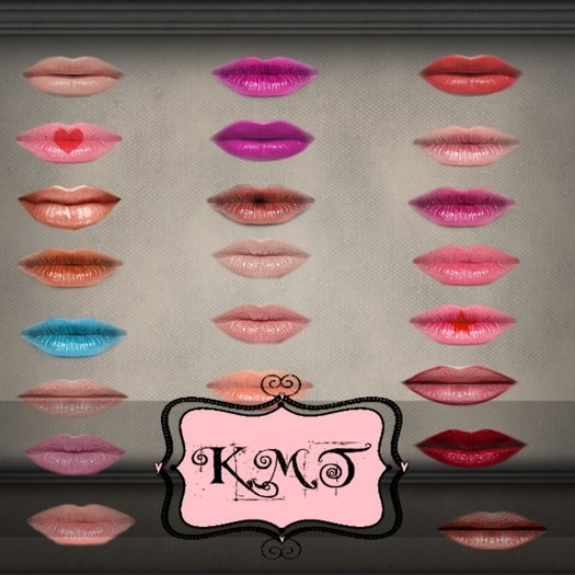.:::K,M,T:::.Skin Makeup Creators Pouted Lips Set Of 44 
