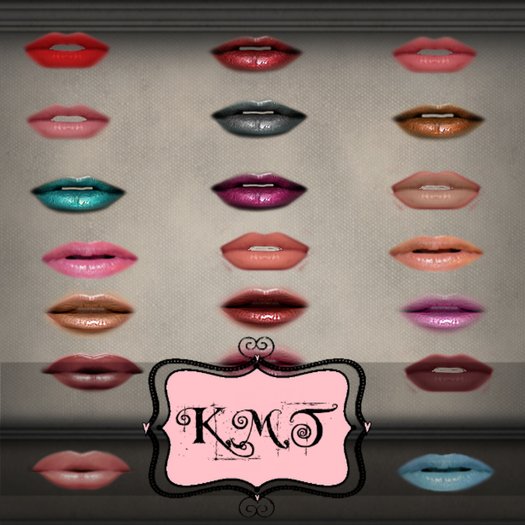 .:::K,M,T:::.Skin Makeup Creators Parted Teeth Lips Set Of 33 