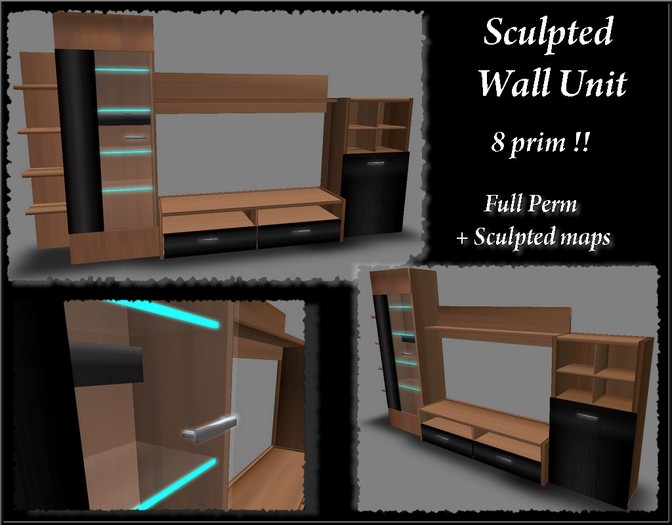Sculpted Full Perm Wall Unit