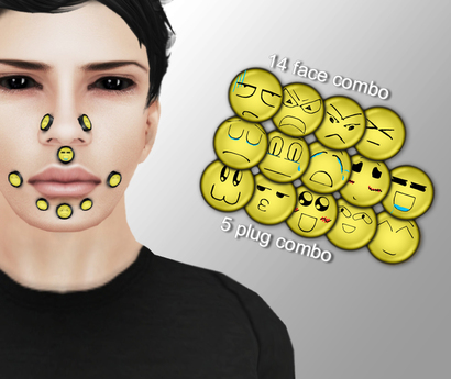 Second Life Marketplace - Cobrahive - Face plugs - gauges [faces]