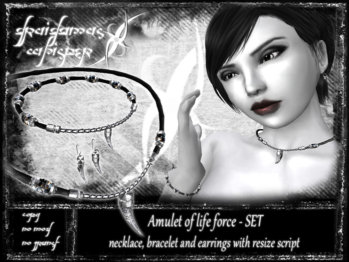 Druidamus Whisper - Amulet of life force - SET