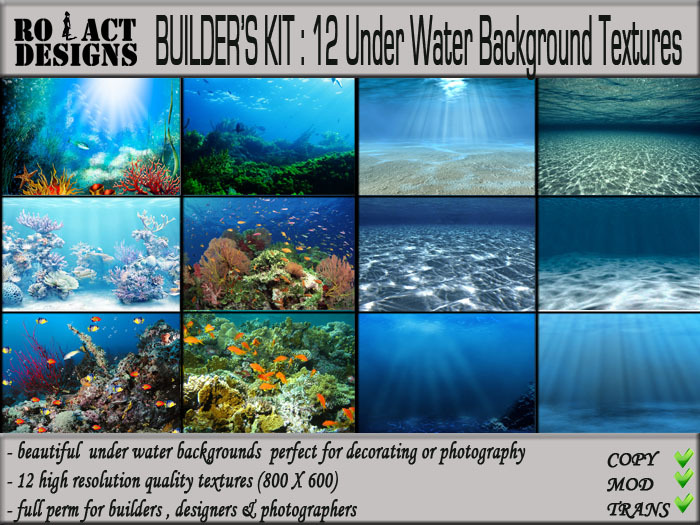 ..::RO!ACT::..DESIGNS 12 Under Water Background Textures