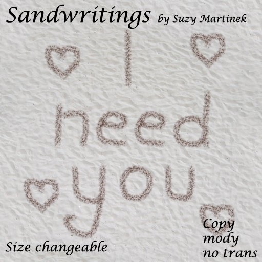 Sandwriting - Sandschrift - I need you 