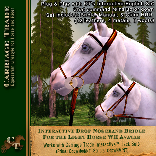 @CT@ Interactive Dropped Noseband Bridle LH