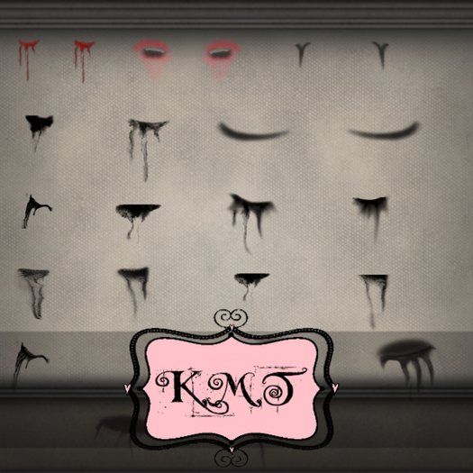 .:::K,M,T:::.Skin Creators Mascara Bleeds Set Of 16 