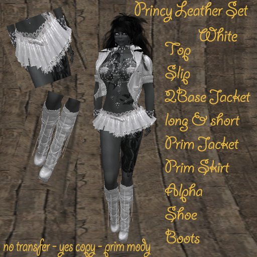 Princy Leather Set Weiss BOX