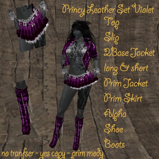 Princy Leather Set Violet BOX
