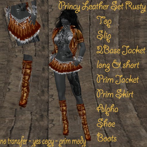 Princy Leather Set Rusty BOX