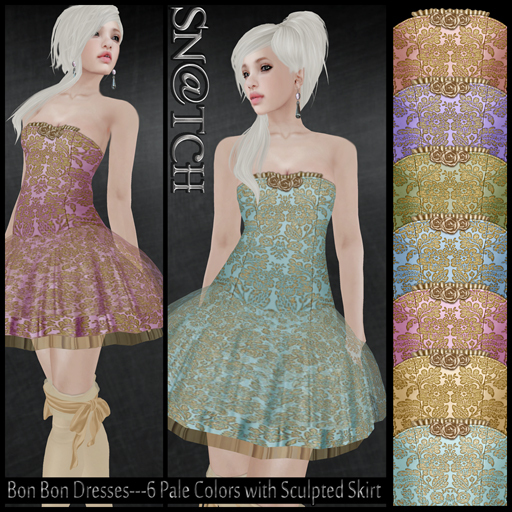 :::Sn@tch Bon Bon Dress (Pales):::