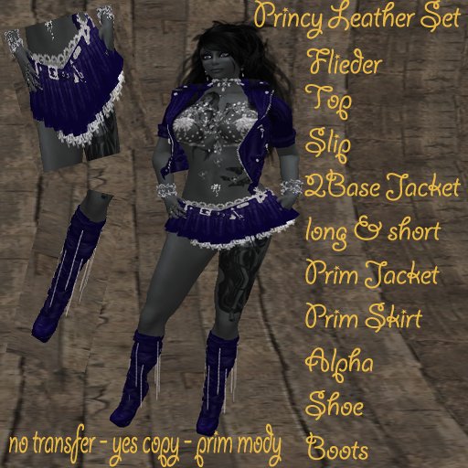 Princy Leather Set Flieder BOX