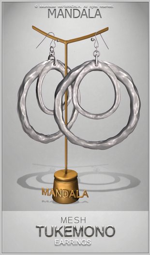 MANDALA]Tukemono earrings/silver (WEAR ME)