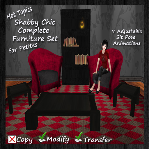 Hot Topics Shabby Chic Complete Furniture Set