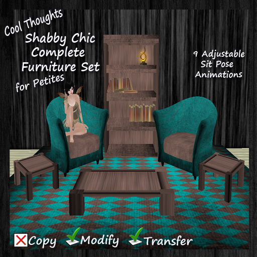 Cool Thoughts Shabby Chic Complete Furniture Set